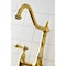 Kingston Brass KS1277ALBS Heritage Bridge Kitchen Faucet W/Brass Sprayer, Brass KS1277ALBS - alternate 4